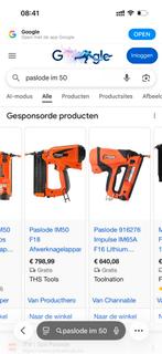 Paslode IM50 Nagelpistool (defect werkt maar komt geen nagel, Ophalen, Gebruikt