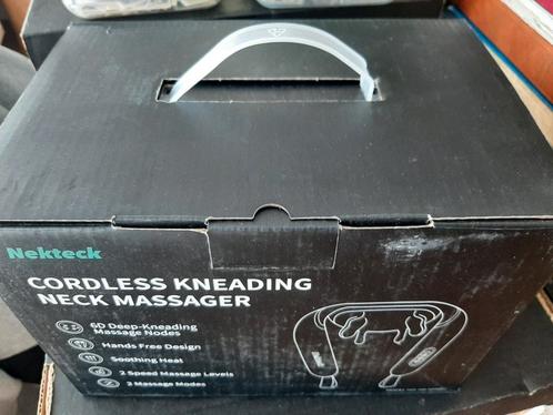Nekteck: nek massage toestel met USB kabel zwart leder NIEUW, Sport en Fitness, Massageproducten, Nieuw, Apparaat, Verzenden