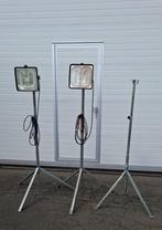 3 staanders voor verlichting, inclusief 3 lichten, Ophalen, Gebruikt