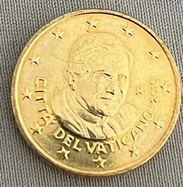 50 cent Vaticaan Paus Benedictus 2010 beschikbaar voor biedingen