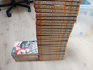 Attack on titan boeken reeks (prijs af te spreken)