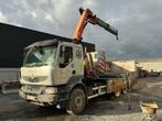 2011 Renault Kerax 460 Tridem Vrachtwagen met kraan en conta, Auto's, Vrachtwagens, Euro 5, Renault, Overige brandstoffen, Bedrijf