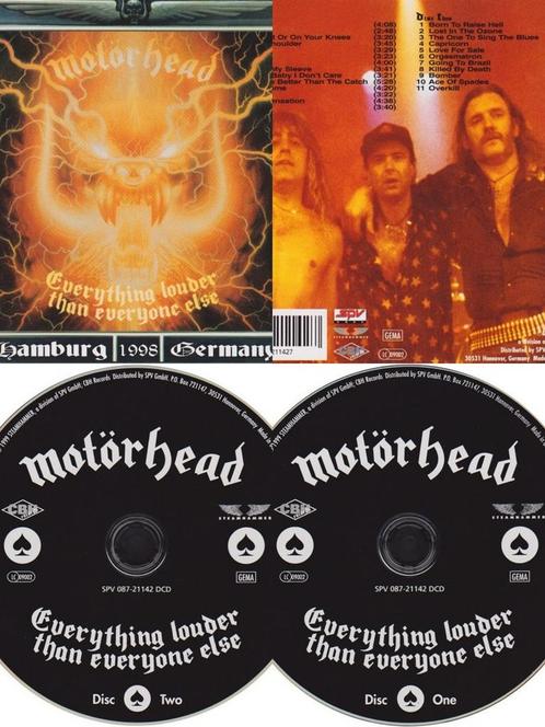 Dubbele CD Motörhead, Everything louder than everyone else, Cd's en Dvd's, Cd's | Hardrock en Metal, Zo goed als nieuw, Ophalen of Verzenden