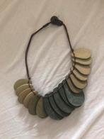 Ketting, Handtassen en Accessoires, Kettingen, Ophalen of Verzenden, Gebruikt, Groen, Overige materialen