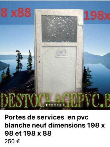 Porte en pvc blanc poignée compris beschikbaar voor biedingen