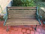 Beau banc de jardin en fonte, Enlèvement, Comme neuf, Bois