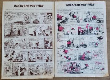 2 oude stripknipsels: Huckleberry-Finn beschikbaar voor biedingen