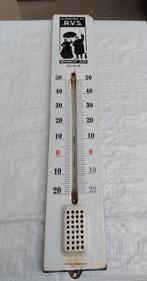 RVS 1959 emaille thermometer, Ophalen of Verzenden, Gebruikt, Reclamebord