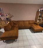 Hoeksalon u vorm cognac, Huis en Inrichting, Ophalen, Zo goed als nieuw, Stof