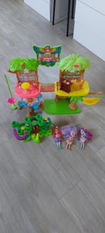 enchantimals boomhut en popjes, Kinderen en Baby's, Speelgoed | Poppen, Ophalen, Gebruikt, Overige typen