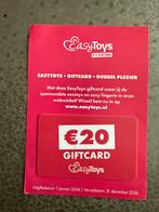 Giftcards EasyToys, Tickets & Billets, Une personne, Bon cadeau, Bon Dépôt ou Magasin