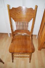 houten woonstoelen, Vijf, Zes of meer stoelen, Bruin, Zo goed als nieuw, Hout