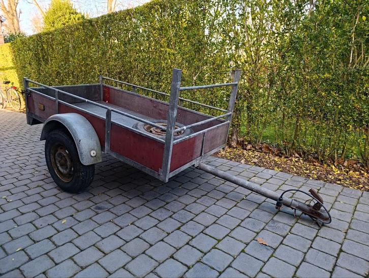 Remorque à essieu simple galvanisée non freinée 2x1 m, Autos : Divers, Remorques, Utilisé, Enlèvement