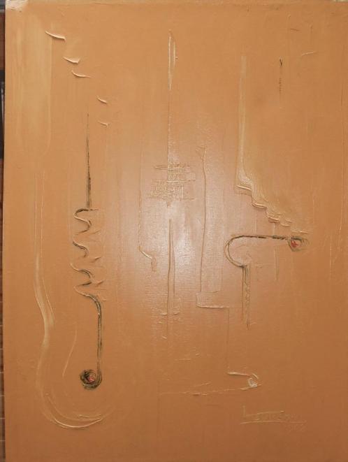 MODERNE SCHILDERIJ LODE HERREMAN, periode  1968 à 1970, Antiek en Kunst, Kunst | Schilderijen | Modern, Ophalen