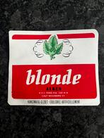 Bier etiket Cristal Alken Blonde Alken, Verzamelen, Ophalen of Verzenden, Nieuw
