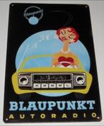BLAUPUNKT AUTORADIO : Metalen Bord BLAUPUNKT Autoradio, Verzenden, Nieuw, Reclamebord