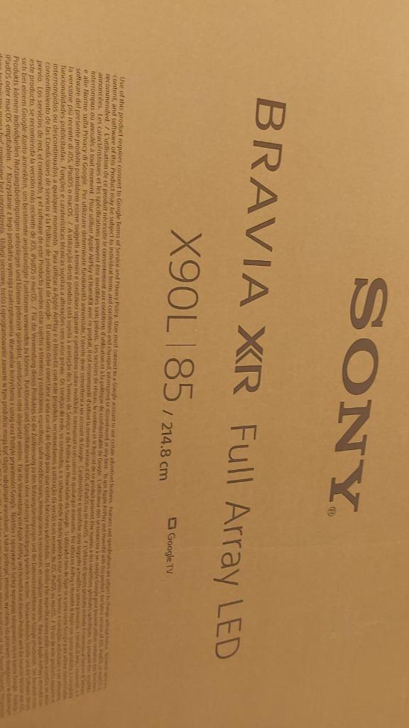 Sony Bravia XR full-array LED X90L-televisie, Audio, Tv en Foto, Televisies, Nieuw, LED, 100 cm of meer, Full HD (1080p), Sony