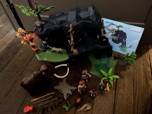 Playmobil 5100 - Grotte préhistorique avec mammouth, Kinderen en Baby's, Speelgoed | Playmobil, Gebruikt, Complete set, Ophalen of Verzenden