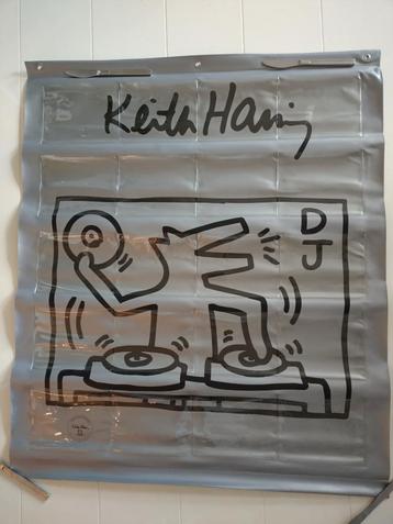 Vinyl cd-houder Keith Haring 80 x 100 cm