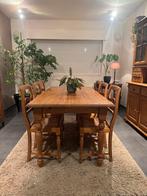 Tafel + 6 stoelen, Huis en Inrichting, Ophalen, Gebruikt