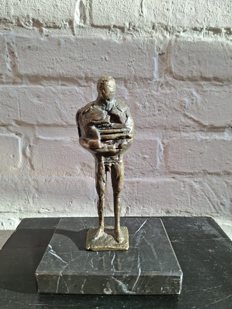 Sculpture en bronze de Gilgamesh, par Paul Van Gysegem, Antiquités & Art, Art | Sculptures & Bois, Enlèvement ou Envoi