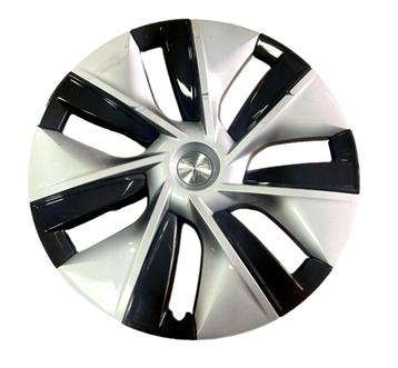 Set originele Tesla 19′′ Gemini wielddoppen silver/charcoal beschikbaar voor biedingen