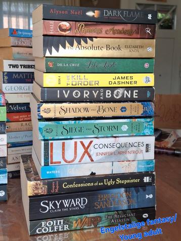Engelstalige fantasy/ young adult boeken beschikbaar voor biedingen