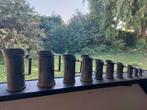 Set van 10 tinnen maatbekers 95% Peltrato, Antiek en Kunst, Antiek | Tin, Ophalen