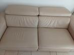 2,5 lederen zit met 2 elektrische relaxen, Ophalen, Zo goed als nieuw