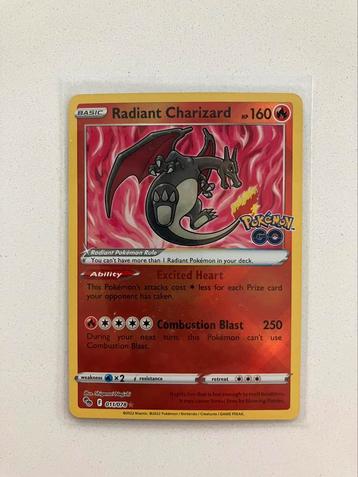 Radiant Charizard 01-Pokémon GO, Hobby & Loisirs créatifs, Enlèvement ou Envoi, Neuf