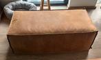 Poef/hocker/ voetenbankje cognac kleur, Huis en Inrichting, Ophalen, Zo goed als nieuw