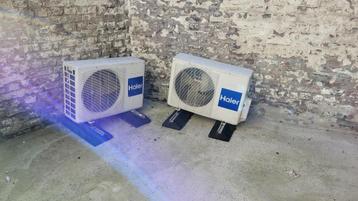 2 complete HAIER AIRCONDITIONINGUNITS met afstandsbediening beschikbaar voor biedingen