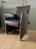 Lederen eenzit, Huis en Inrichting, Fauteuils, Ophalen, Zo goed als nieuw, Minder dan 75 cm, 50 tot 75 cm