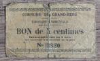 5 centimes Grand-Reng 1914-1918 - Noodgeld, Ophalen of Verzenden, Overige soorten, Kunstobject