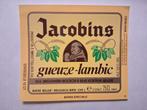 Bieretiket Belgie Bockor #10 Jacobins (90-93), Collections, Marques de bière, Envoi, Neuf