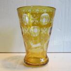 Antieke 19e eeuwse Boheemse kristallen vaas,, Antiek en Kunst, Ophalen of Verzenden