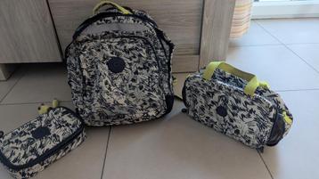 Ensemble Kipling plumier sac isotherme sac a dos, Enlèvement, Utilisé, Sac à dos