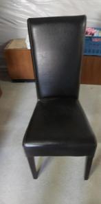 lederen stoelen, Ophalen, Gebruikt, Bruin, Hout