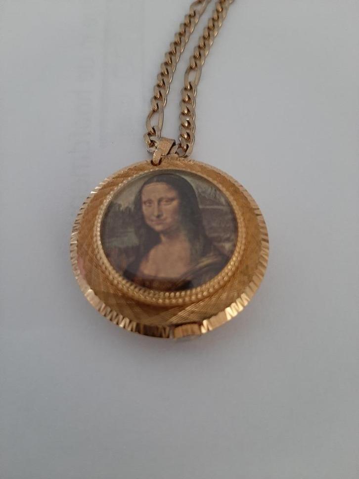 horloge Mona Lisa ,merk Buler,Made Swiss, Handtassen en Accessoires, Horloges | Dames, Zo goed als nieuw, Zakhorloge, Overige merken