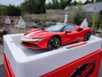 Ferrari sf90 1/18 Burago signatuur, Ophalen of Verzenden, Zo goed als nieuw, Auto, Burago
