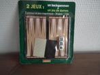 2 spellen: een backgammon + een damspel, Verzenden, Een of twee spelers, Zo goed als nieuw, Le journal de Mickey