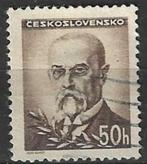 Tsjechoslowakije 1945/1947 - Yvert 404 - Tomas Masaryk  (ST), Postzegels en Munten, Postzegels | Europa | Overig, Verzenden, Overige landen