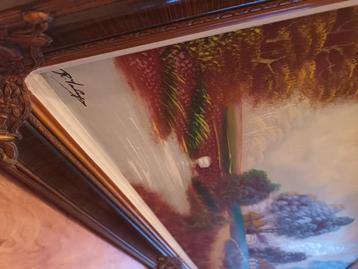 Schilderij  r.verhoyen , groot 1,64m op 78cm beschikbaar voor biedingen
