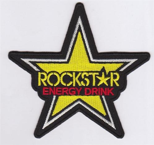 Rockstar Energy Drink stoffen opstrijk patch embleem #1, Motoren, Accessoires | Stickers, Verzenden