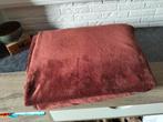 Rood Bordeaux dikke fleece plaid, Huis en Inrichting, Woonaccessoires | Plaids en Woondekens, Ophalen, Zo goed als nieuw
