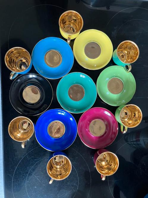 Vintage P.T.Tirschenreuth Bavaria kopjes en schoteltjes, Antiek en Kunst, Antiek | Servies los, Ophalen