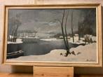 Schilderij Winterlandschap Jacques Allaert (1900-1975), Antiek en Kunst, Ophalen of Verzenden