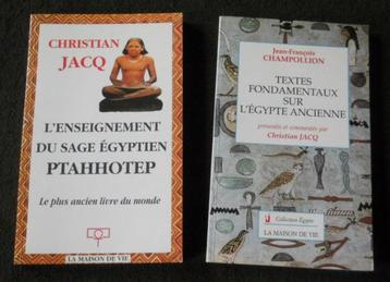 Lot 2 livres Egypte ancienne - Champollion beschikbaar voor biedingen