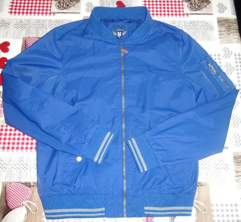 176 jas baseball jacket bomberjack blauw als nieuw zomerjas, Kleding | Heren, Jassen | Zomer, Zo goed als nieuw, Maat 46 (S) of kleiner