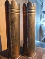 Paire de vase en laiton Obus, Enlèvement